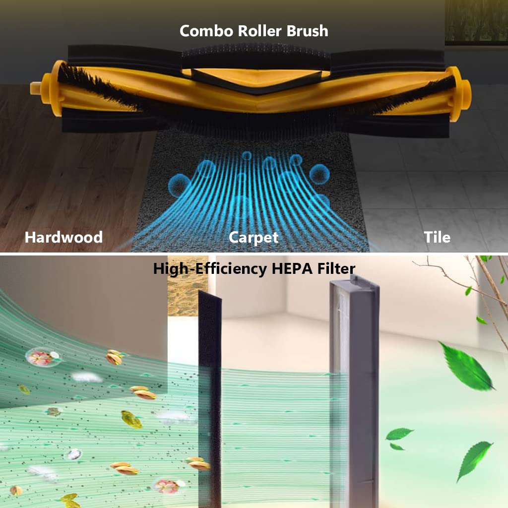 Verilux Replacement Accessories for Ecovacs Deebot OZMO T8 AIVI T8 N8 Pro N8 Pro Plus Robot Vacuum Deebot T8 Replacement Tool and Accessories for Deebot, for Deebot N8 pro Plus Verilux Replacement Accessories for Ecovacs Deebot OZMO T8 AIVI T8 N8 Pro N8 Pro Plus Robot Vacuum Deebot T8 Replacement Tool and Accessories for Deebot, for Deebot N8 pro Plus
